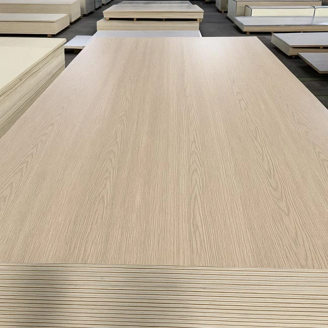 Matt Dark Grey Woodgrain Particleboard